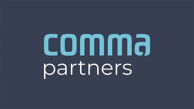 Comma Partners Website and Brand Case Study Image