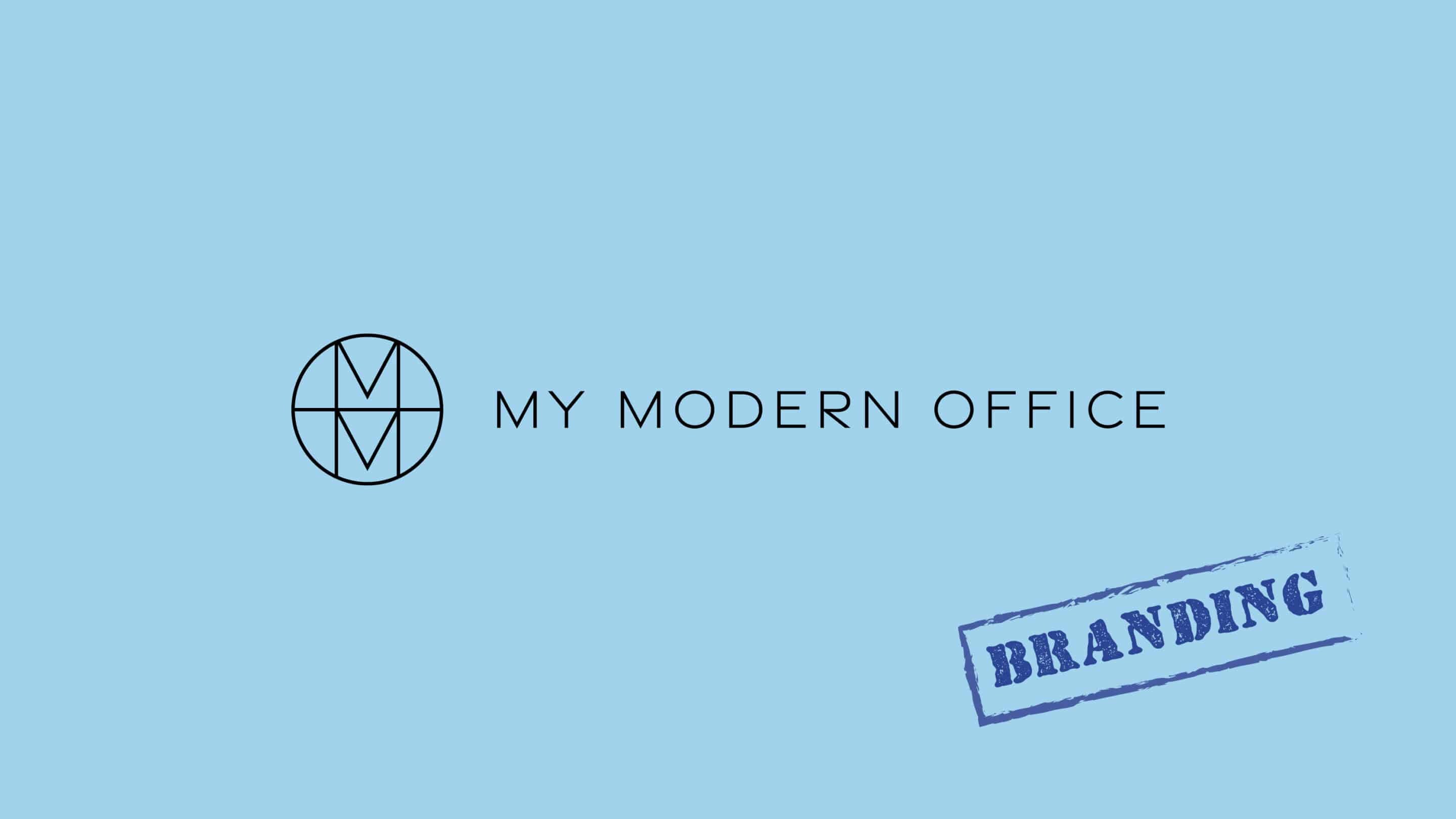 The My Modern Office logo with a 'branding' stamp