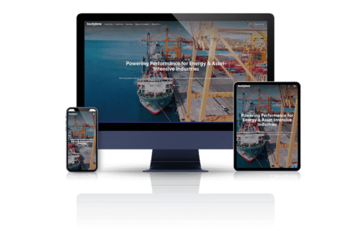 Touchstone Energy's Wordpress Website shown on Desktop, Tablet and Mobile devices